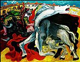 Pablo Picasso Wall Art - BULLFIGHT DEATH OF THE TOREADOR La corrida